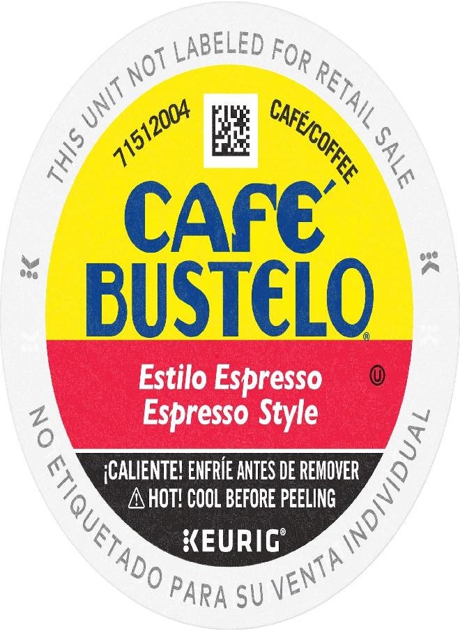 Café Bustelo Café Bustelo Espresso Style Dark Roast Coffee, 12 Count (Pack of 6) Keurig K-Cup Pods  - Image 2