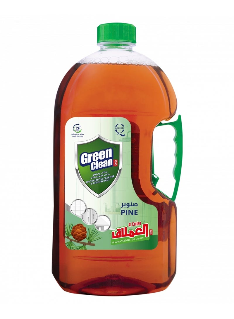 Green Clean Multipurpose Cleaner & Disinfectant, Pine Scent, 2L