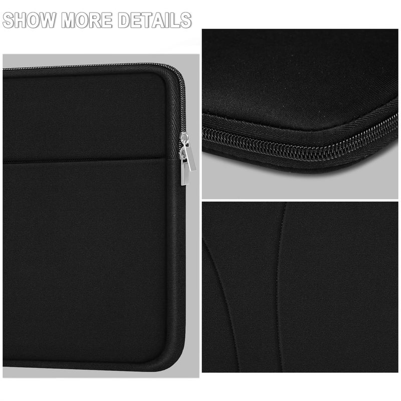 JOCYRN Laptop Case 14 inch, Slim Traveling Laptop Sleeve Cover with Zippered Pocket, Shockproof Protective Carrying Briefcase Computer Bag for 14" MacBook Air/Pro, HP, Dell, Lenovo, Acer, Black - Image 4