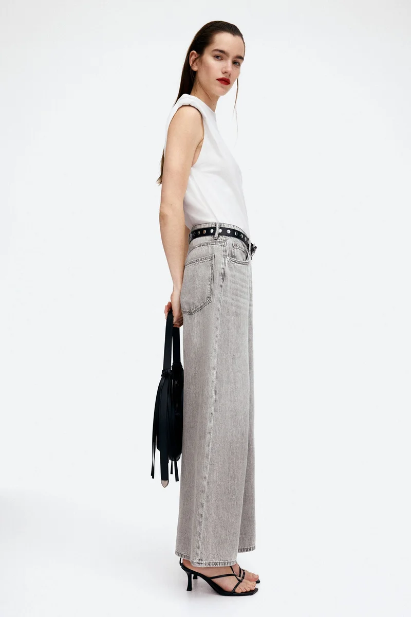 H&M Baggy Wide Low Jeans