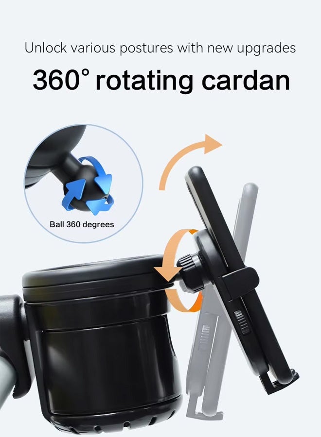 Berma Baby ملحقات عربة الأطفال، رف تخزين عربة الأطفال العالمي، مناسب لعربات الأطفال وعربات الأطفال وعربات الأطفال والدراجات، 3 في 1 لتخزين زجاجة المياه والهاتف المحمول، دوران 360 درجة، تصميم غير قابل للانزلاق - Image 5