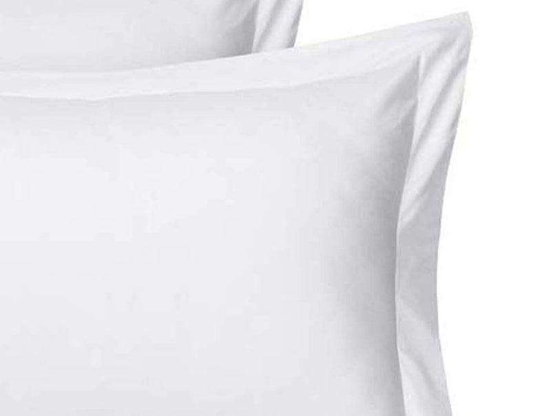 Rj Products Plain Solid Pillow Covers Set of 6 Piece White Color - Image 4