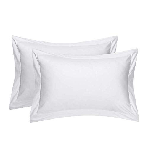 Rj Products Plain Solid Pillow Covers Set of 6 Piece White Color - Image 3
