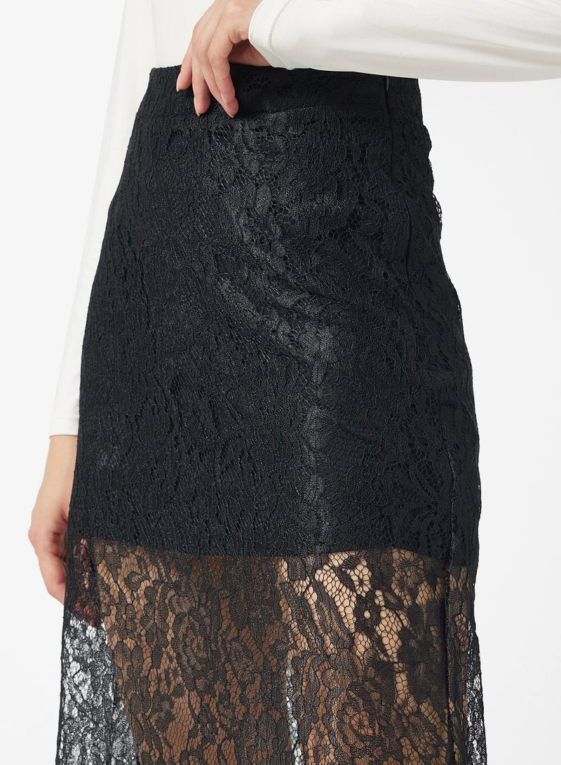 ايلا تنورة دانتيل شفافة - Image 4