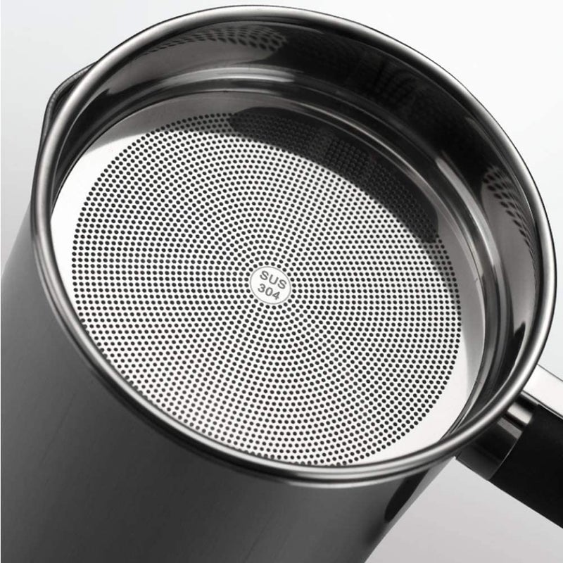 Sakar 304 Stainless Steel Grease Keeper Oil Storage Can Container with Fine Mesh Strainer | 1.5 Quart Oil Strainer Pot Grease Can (Pack of 1). - Image 5
