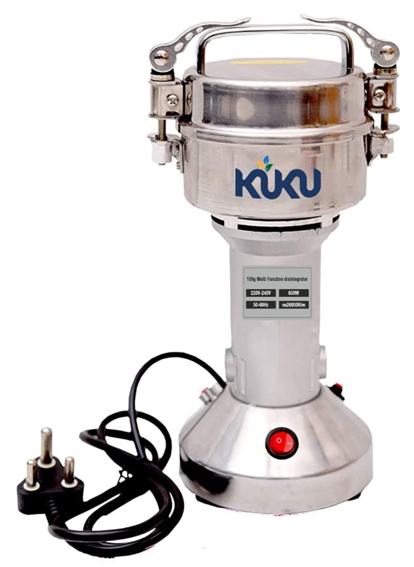 kuku - KUKU® Spice Delight: Stainless Steel Portable Electric Dry Masala Grinder Machine - 100g, 700 Watts Spice Mixer (MG-100) - Image 1