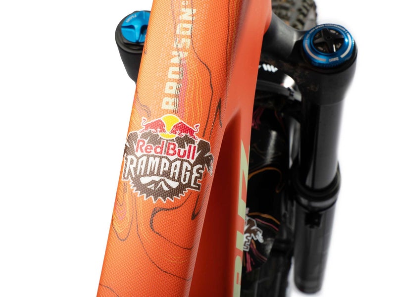 All Mountain Style Bike Frame Protector Extra Red Bull Rampage Ridgeline - Universal Fit, 10-Piece Set for Down Tube, Chainstay, Cable Wear, High-Impact Honeycomb PVC - Image 5
