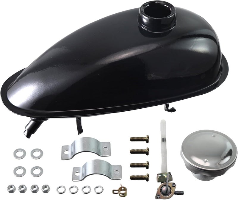 sthus 4L Replacement Gas Fuel Petrol Tank For 49cc 60cc 80cc Motorized Bicycle Bike - Image 1