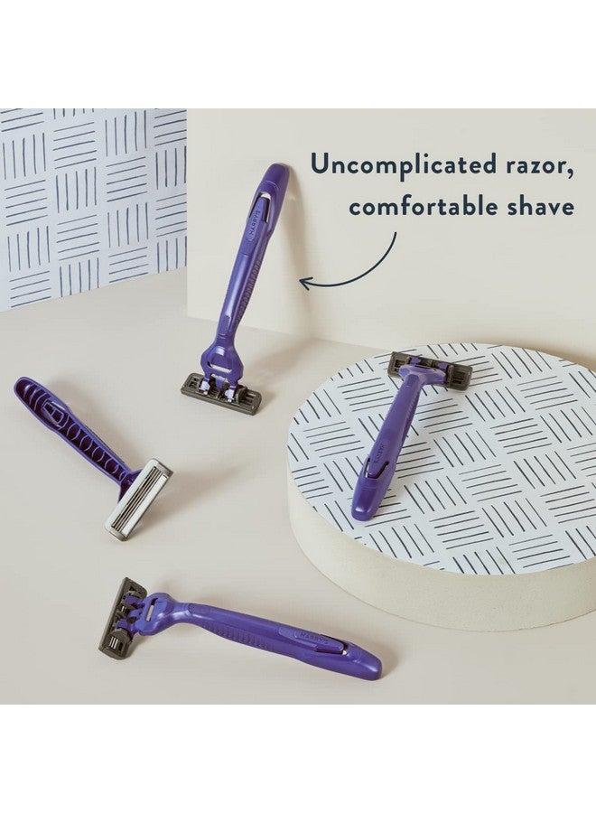 هاري شفرات حلاقة هاري للرجال للاستخدام مرة واحدة، شفرات حلاقة ثلاثية الشفرات مع شريط تشحيم ورأس دوار، 10 شفرات (عبوة من قطعة واحدة) - Image 3