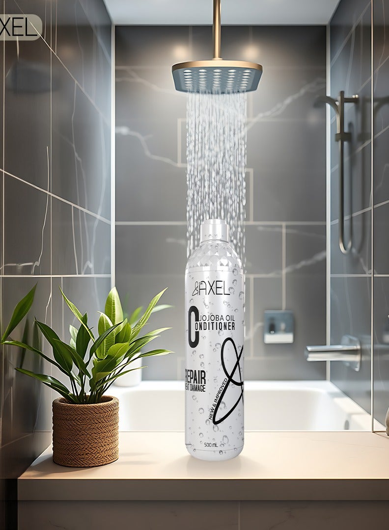 آكسل بلسم أكسل بالجوجوبا – سعة 250 مل – لإصلاح تلف الشعر وحمايته من الحرارة – خالي من السلفات والبارابين - Image 3