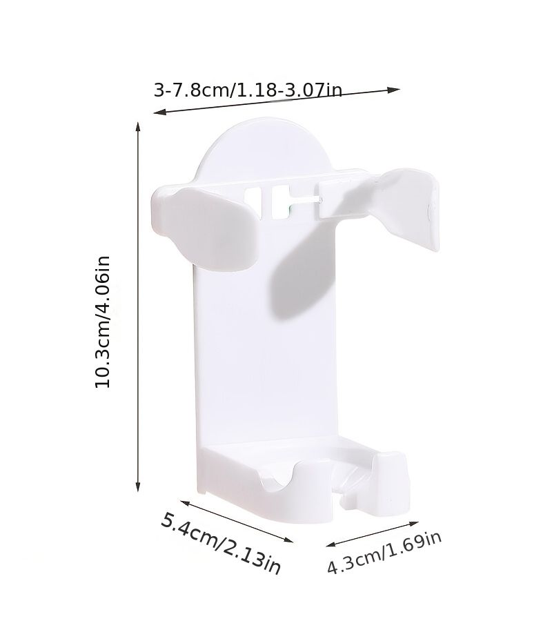 A Set Of Three Black Wall Mounted No Mark Electric Toothbrush Holders With Spiral Texture Non Slip Design Adjustable Width For Drainage Ideal For Bathroom Organization - Image 3