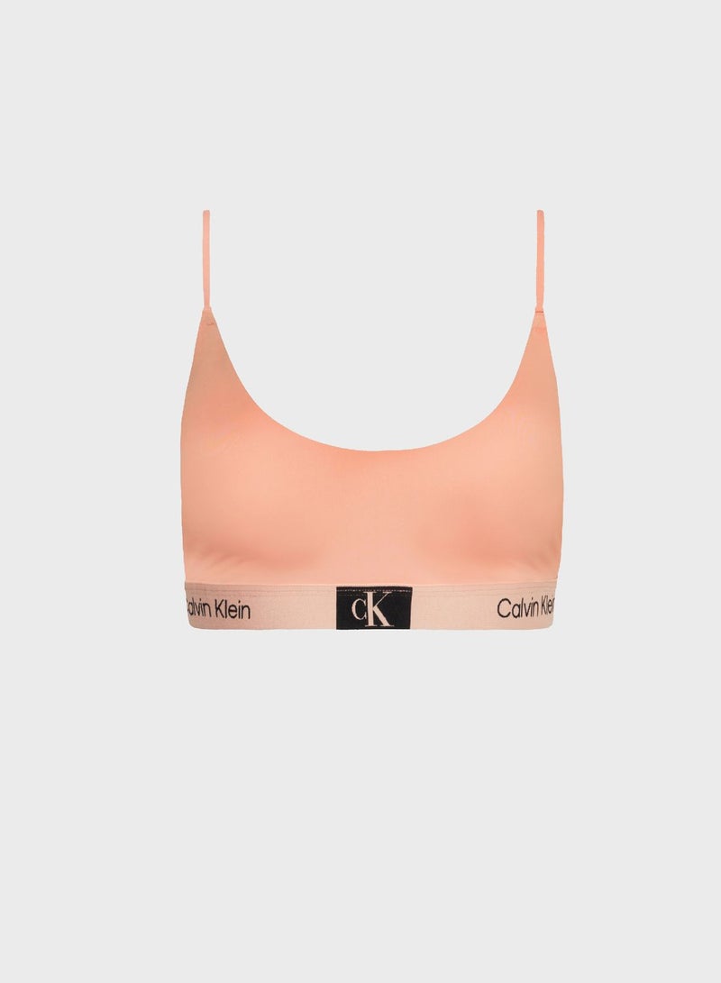 CALVIN KLEIN Unlined Logo Bralette - Image 4