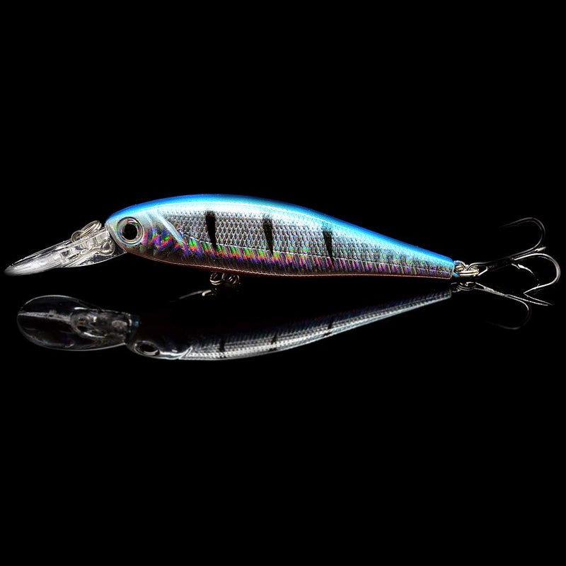 OriGlam 10 Pack Fishing Lures Hard Baits, 3D Eyes Minnow Fishing Lures Crankbait, Swimbait Fishing Tackle Lure Kit for Freshwater/Saltwater/Topwater, Bass, Trout, Walleye, Redfish - Image 4