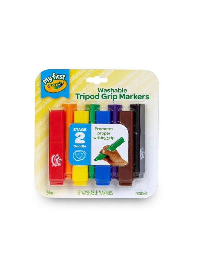 Crayola MFC Washable 8 Count Triang Marker - Image 1