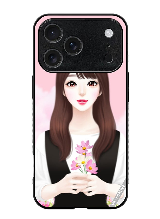 VR CREATIVE Protective Case Cover For Apple iPhone 17 Pro Max Cute Anime Girl Design Multicolour