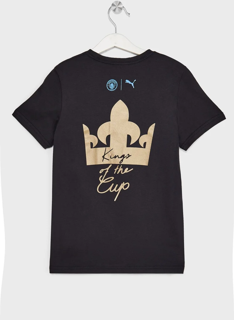 PUMA Youth Manchester City Fa Cup Winners T-Shirt