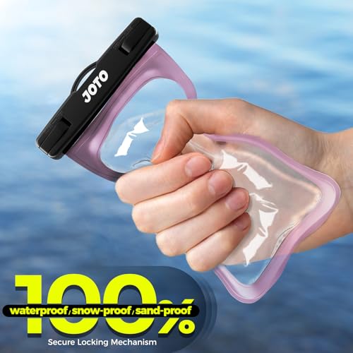 JOTO Up to 7" Universal Waterproof Phone Case for iPhone 16 15 14 13 Plus Pro Max, IPX8 Cellphone Dry Bag 12 11 Pro Max XR X 8 7 6S Plus SE, Galaxy S23 S22 S21 S20+ S20 Plus Note, Pixel -Clearpurple - Image 5
