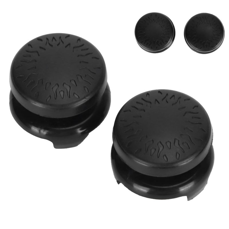 2Pcs Thumbstick Soft Silicone Cover Grip Stick Joystick Controller Gamepad Key Cap for PS5Black - Image 2