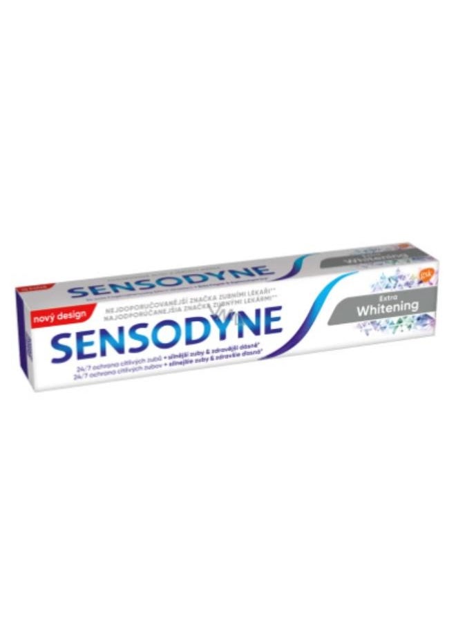 Sensodyne Sensodyne toothpaste for sensitive teeth and protection from cavities Extra whitening  - Image 1