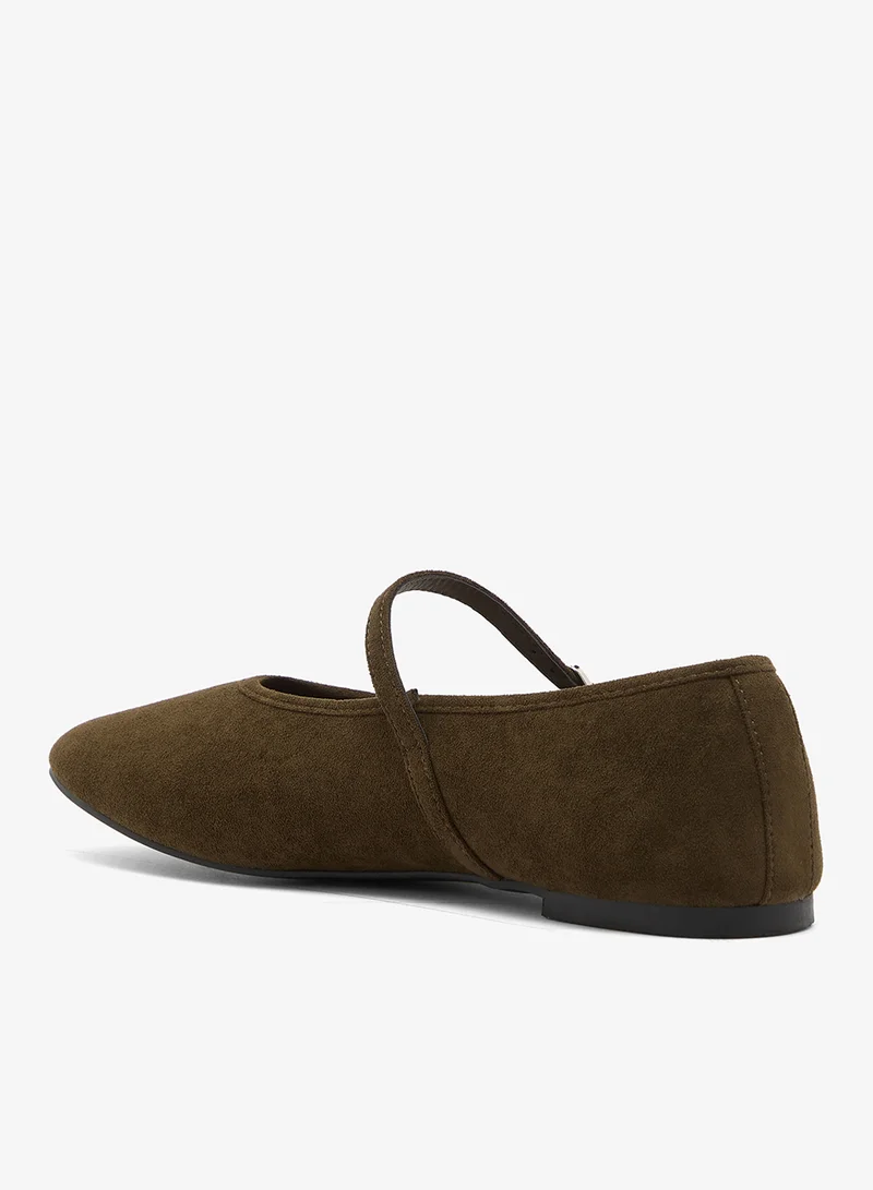 Glamorous BROWN SUEDE Casual Ballerinas for Women | Best Price UAE