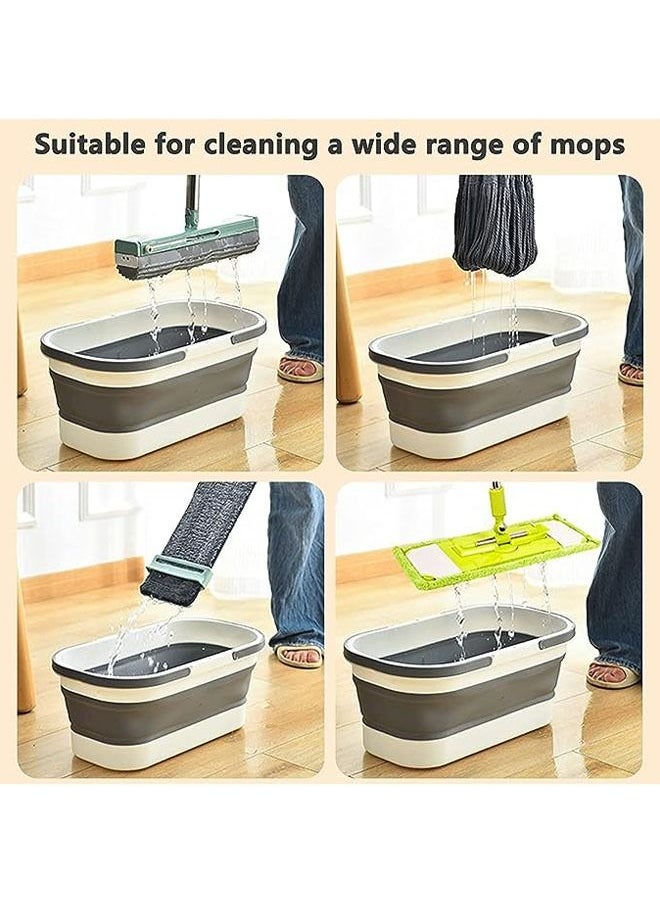 Arabest - Collapsible Wash Bucket,Collapsible Wash Basin with Handle, Folding Mop Bucket, Multi-Function Use for Outdoor/Camping/Garden/Fishing/Car Wash(Large) - Image 1