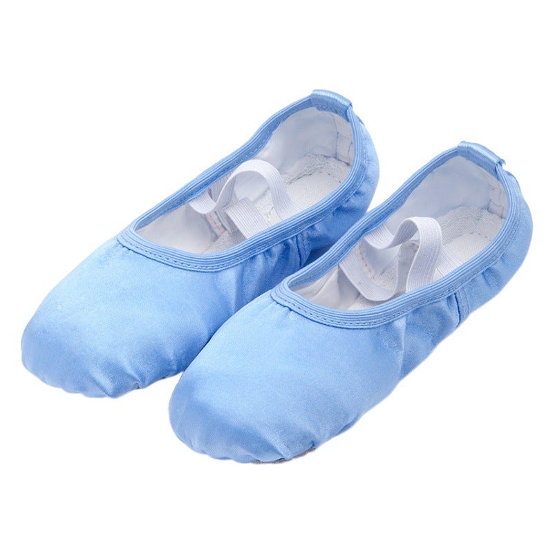Satin Satin Ballet Shoes Cat Claw Shoes Body Practice Dance Shoes Grade Examination Performance Soft Bottom Yoga Adult - Image 1
