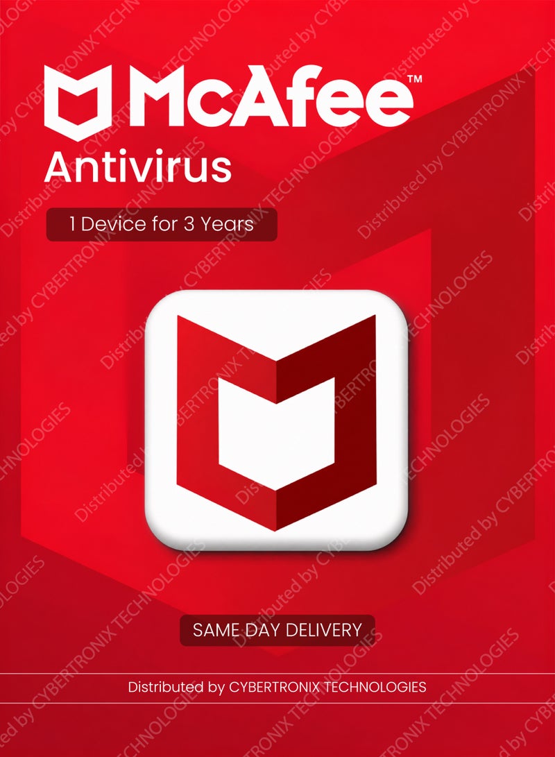 McAfee Antivirus | 1 Device 3 Years | Digital License
