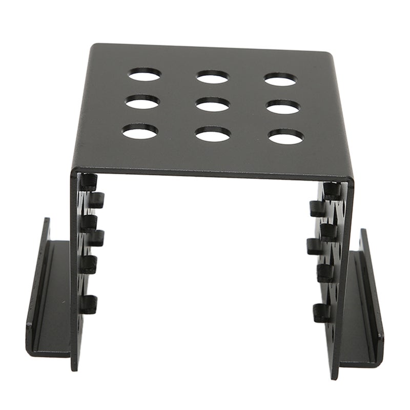 2.5in HDD Mounting Rack Aluminium Alloy Hollow Design High Hardness 2.5in Hard Drive Cage for 2.5in IDE HDD SSD Black (Not Inclube Hard Disk) - Image 1