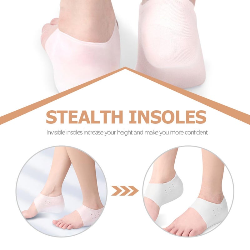 Height Increase Insoles 2 5cm Lift Sebs Material Unisex Invisible Heel Pads Comfortable Foot Support - Image 4