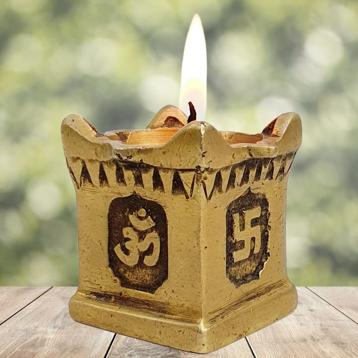 Mohan Jodero Tulsi Deepak Diya/Tulsi Diya/Tulsi Deepam/Oil Lamp for Pooja - Image 1