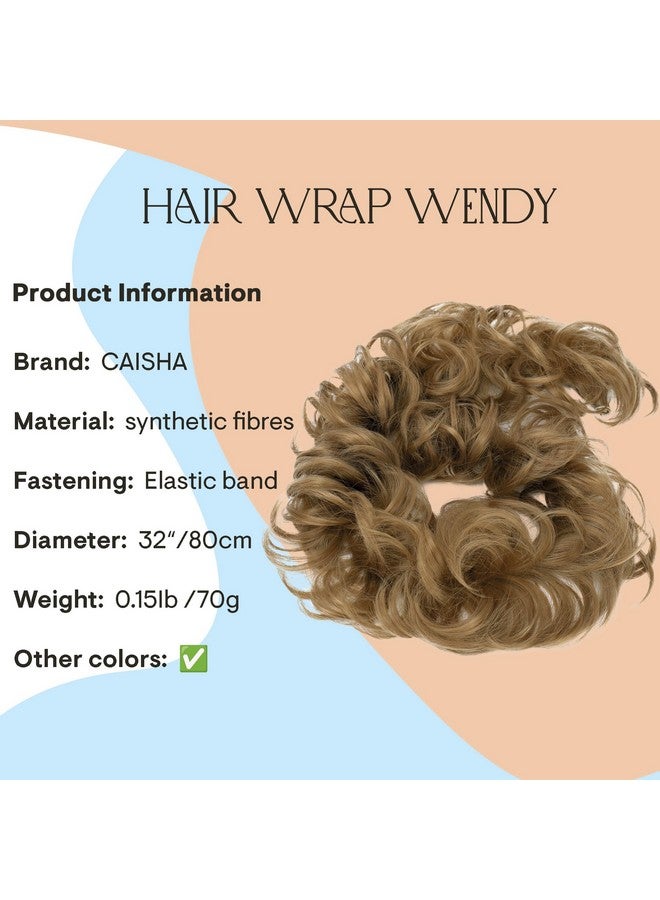 كايشا هيربيسي لف الشعر ألياف صناعية مقاومة للحرارة مجعد فوضوي أوبدو عسلي أشقر Hw12 - Image 2
