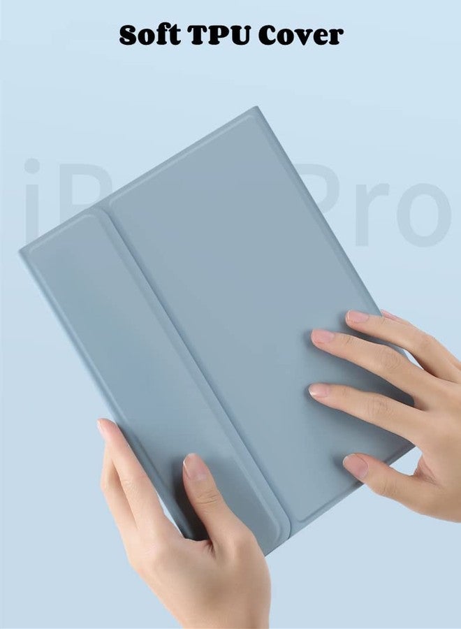 AnMengXinLing جراب لوحة مفاتيح AnMengXinLing لجهاز iPad من الجيل العاشر مقاس 10.9 بوصة 2022 - لوحة مفاتيح قابلة للفصل مع حامل قلم - غطاء جلدي أنيق رفيع لجهاز iPad 10 2022 (أزرق سماوي) - Image 5