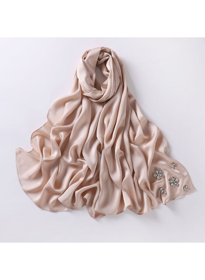 Nariele New Chiffon Handmade Diamond Headscarf - Image 1