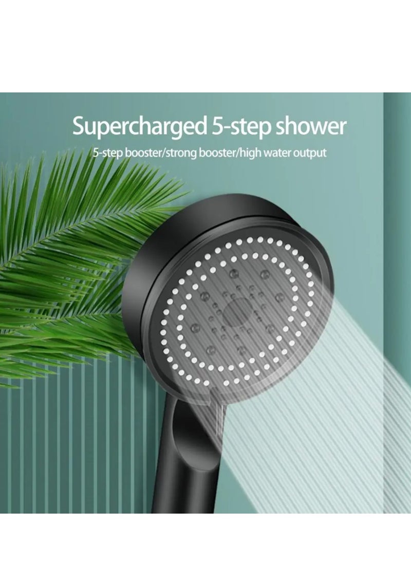 MQ - High-Pressure Shower Head - Provides Flowing Water In Five Different Modes - Image 1