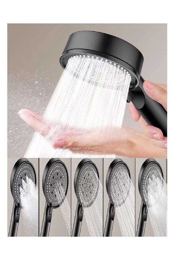 MQ - High-Pressure Shower Head - Provides Flowing Water In Five Different Modes - Image 1