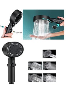 High-Pressure Shower Head - Provides Flowing Water In Five Different Modes