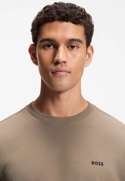 بوس Stretch-cotton T-shirt with logo detail