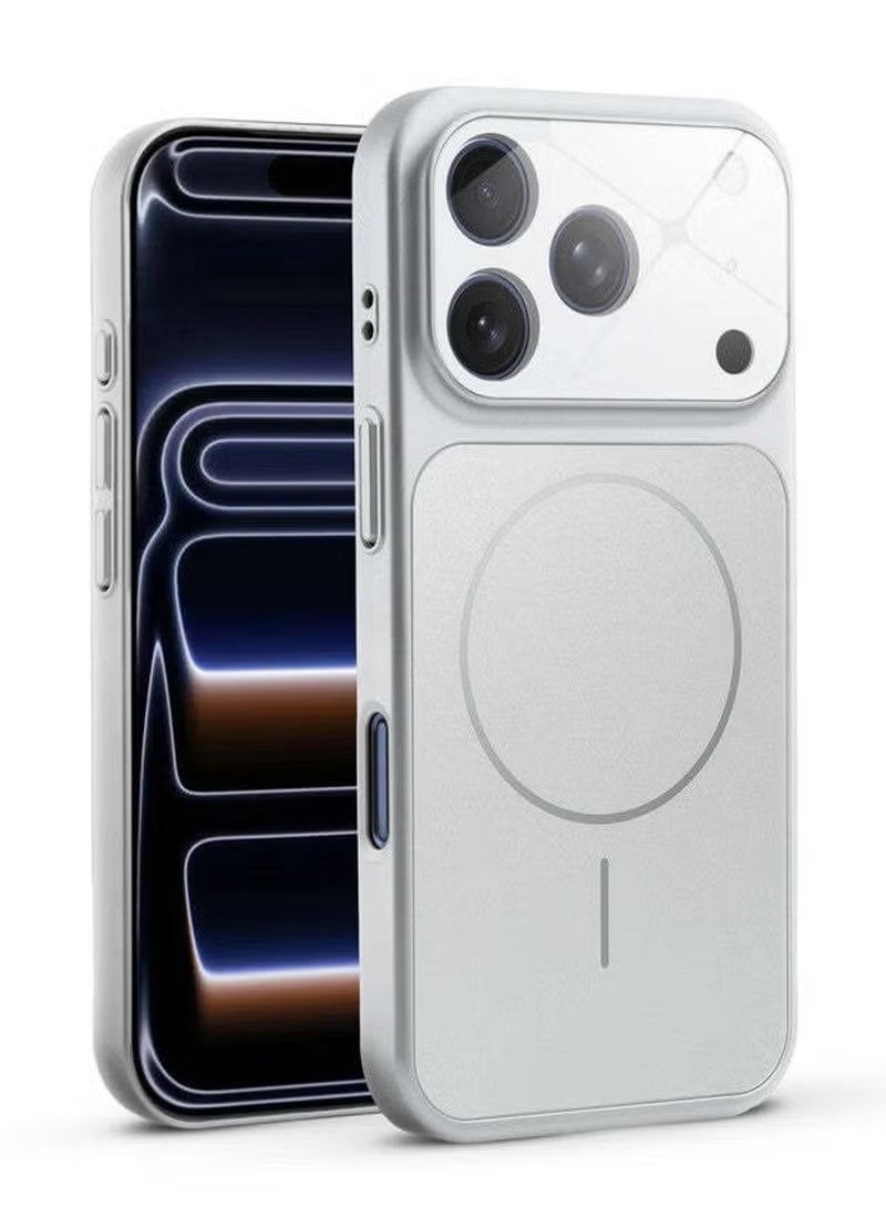 ELTRAZONE iPhone 17 Pro 6.3-inch Slim Matte Glass Case with MagSafe Compatibility, Shockproof Anti-Scratch Protective Cover Featuring Built-in Camera Lens Guard and Durable Drop Protection Design - Image 1