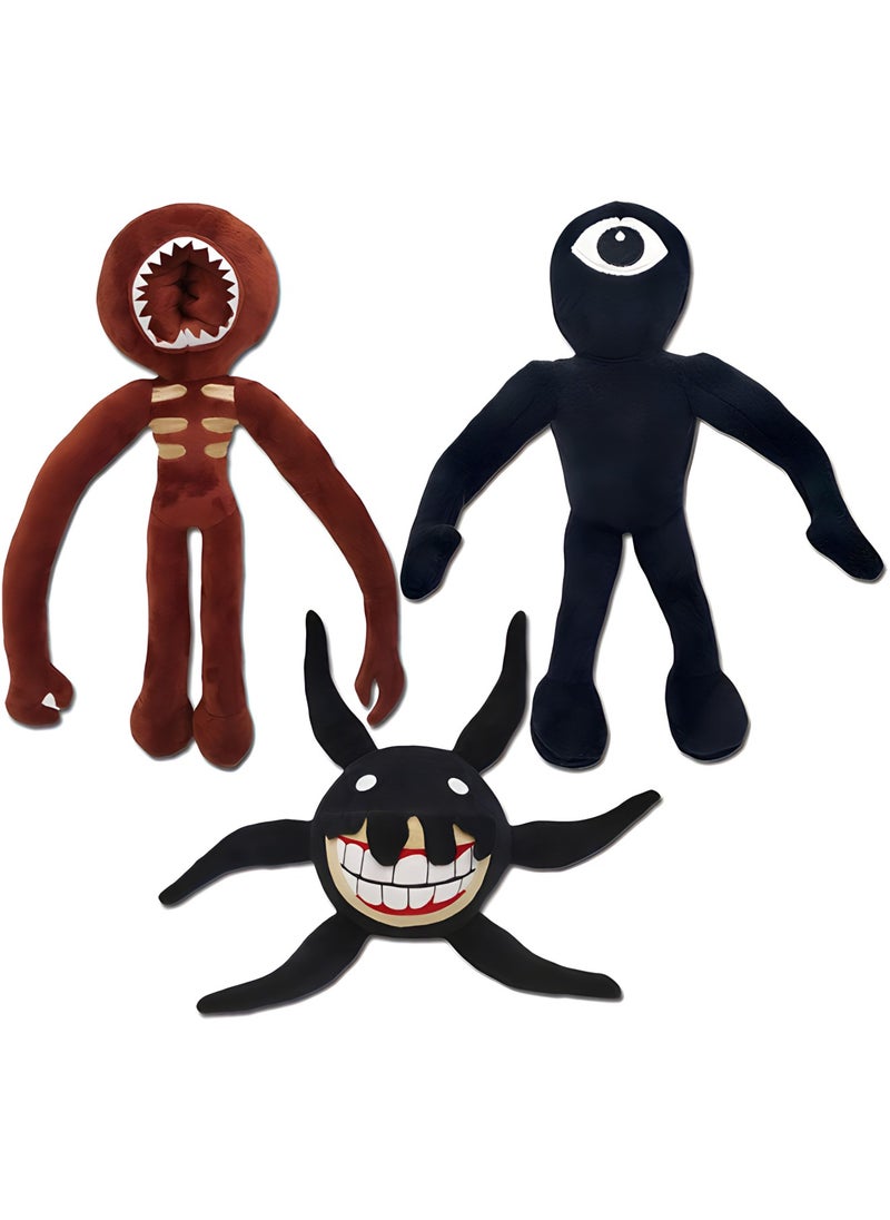 MAGIC VAULT Doors Plushies, Doors Plush Horror Game Plush,3PCS Soft Game Monster Stuffed Doll, Gift for Kid Adults and Game Fans, Gift for Birthday  - Image 1
