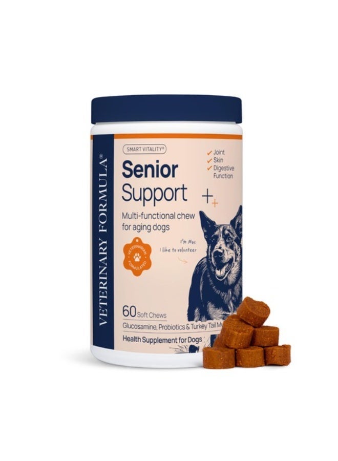SynergyLabs Veterinary Formula Smart Vitality Senior Support Supplement For Dog – 180g [Count - 60] - Image 1