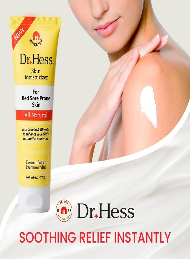 Dr Hess Dr. Hess Skin Moisturizer for Bed Sore Prone & Dry Skin, All Natural with Lanolin, Olive Oil, Jojoba Oil & Beeswax, Paraben & Sulfate Free, Hydrating Body & Face Cream, 4 oz - Image 2