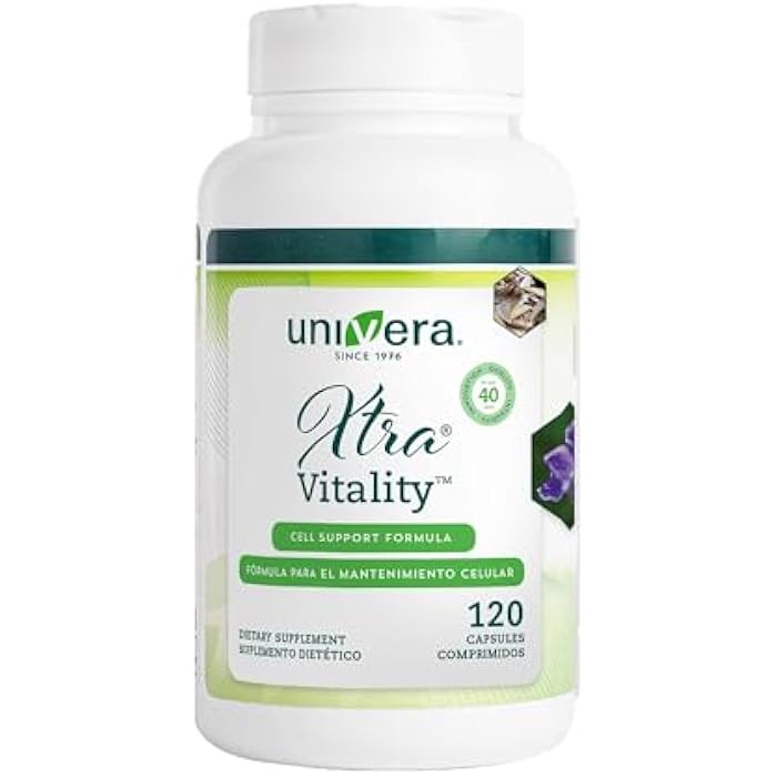 Univera Xtra Vitality Energy Capsules, Natural Energy Formula with Green Tea Extract, Ashwagandha & Ginseng, Energy and Focus Support for Joint Health, 120 Count - Image 2