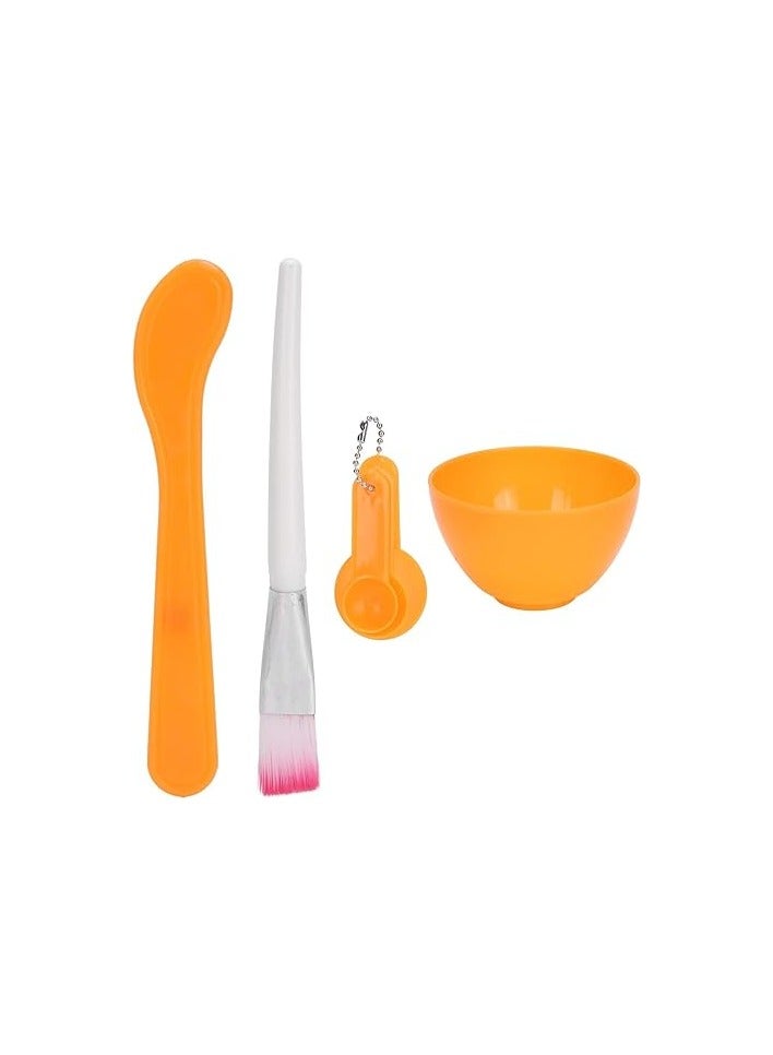مرفا طقم وعاء لتحضير الأقنعة الوجهية - 6 قطع - برتقالي - Image 3