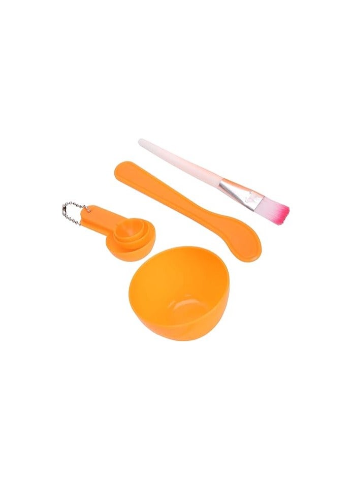 مرفا طقم وعاء لتحضير الأقنعة الوجهية - 6 قطع - برتقالي - Image 1
