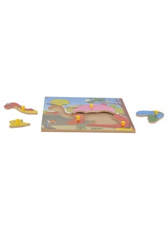 Skillofun Skillofun-Tps 30 Wooden Theme Puzzle Standard Dinosaur Knobs, Multi Color 24 Months 5 Years For Kids  - Image 3