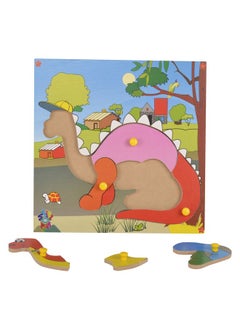 Skillofun Skillofun-Tps 30 Wooden Theme Puzzle Standard Dinosaur Knobs, Multi Color 24 Months 5 Years For Kids  - Image 2