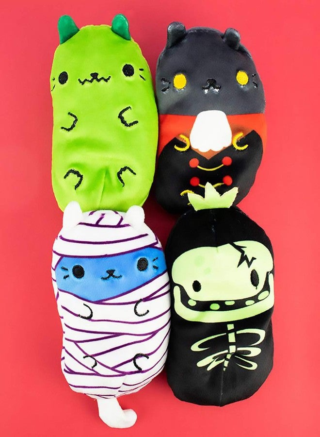 Cats vs Pickles - Scary Collection #2 - Catzilla, Count Catula, Coder Cat, & Skully - 4-Pack - 4" Cute Cuddly Collectible Bean Plush Toy - are You Team Cat or Team Pickle? Collect Them All! - Image 5