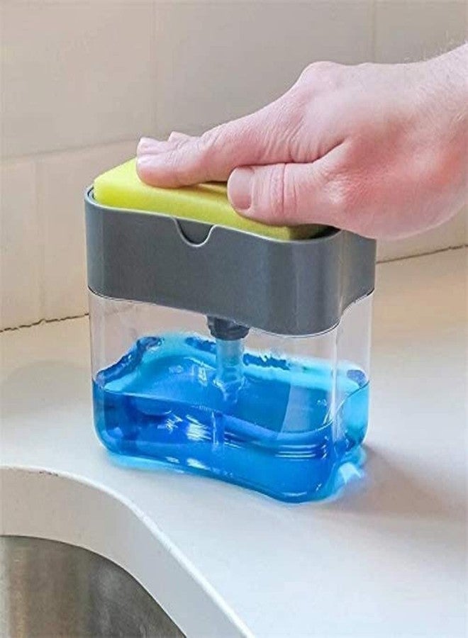 GOD موزع صابون فاخر للمطبخ وحامل إسفنجة 2 في 1 - Image 1
