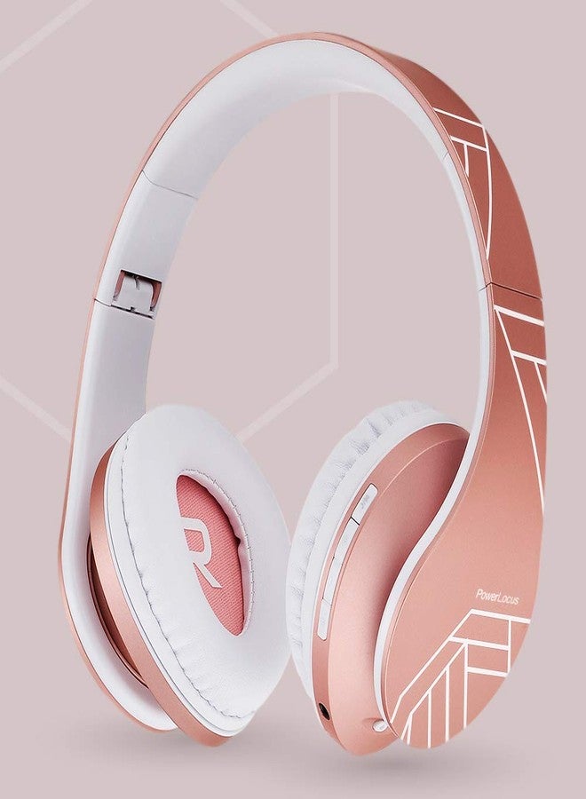 PowerLocus Bluetooth Headphones Over Ear, Wireless Bluetooth Headphones with Microphone, Foldable, Hi-Fi Stereo Sound, Soft Memory Foam Earpads, Micro SD/TF and FM mode for Phone/PC/Tablet - Image 3