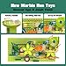 JIXIn Dinosaur Marble Runs for Kids 48 Building Blocks Compatible with DUPLO Lego Sets 125 PCS Classic Big Blocks for Toddlers Ages 35 Montessori Learning STEM Toys - Image 3